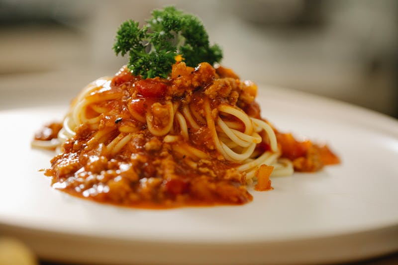 bolognese meat sauce tagliatelle pasta