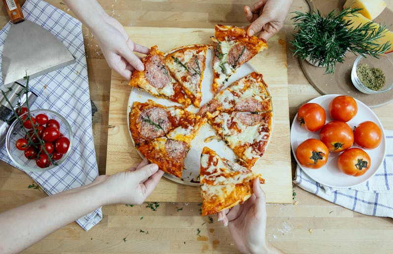 pizzaluce BBQ chicken pizza with caramelized onions